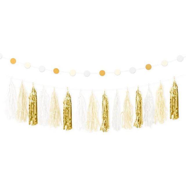 Assorted Party Decoration Kit - Gold & White