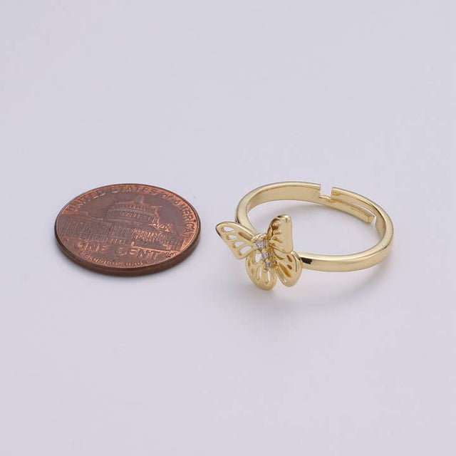 Dainty Butterfly Ring