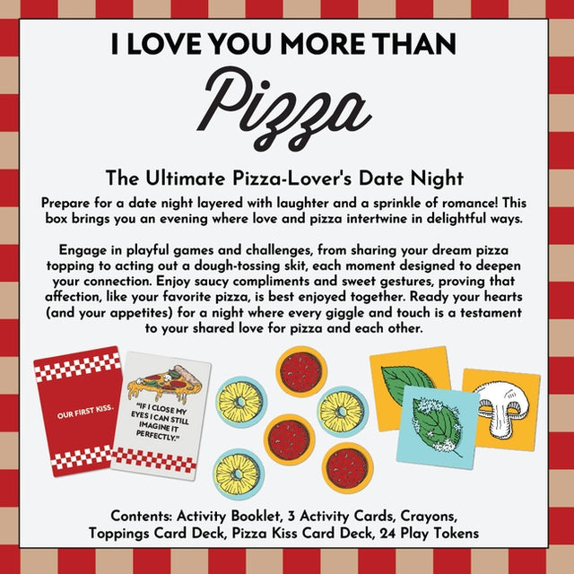 Pizza-Themed Couples Board Game