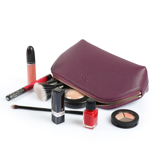 Leather Makeup Bag