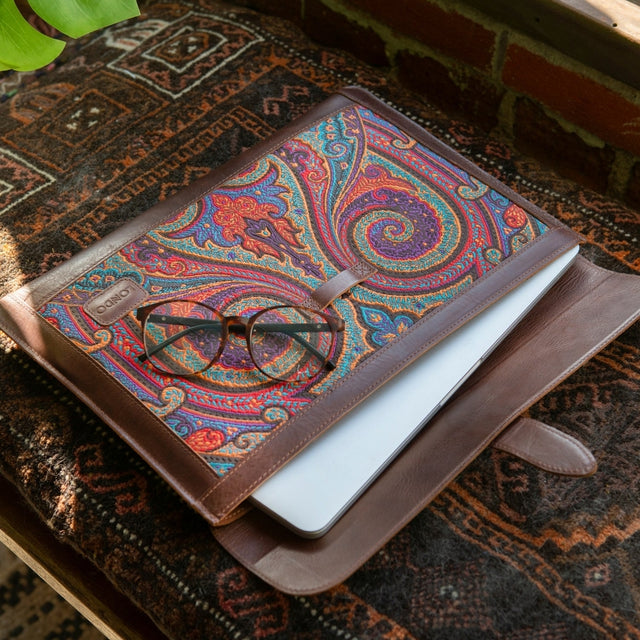 Leather Sleeve, Bohemian Bag for MacBook Pro