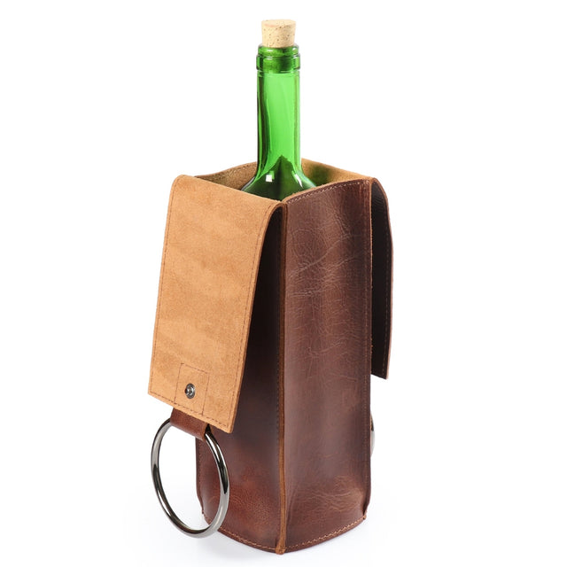 Leather Wine Bottle Holder