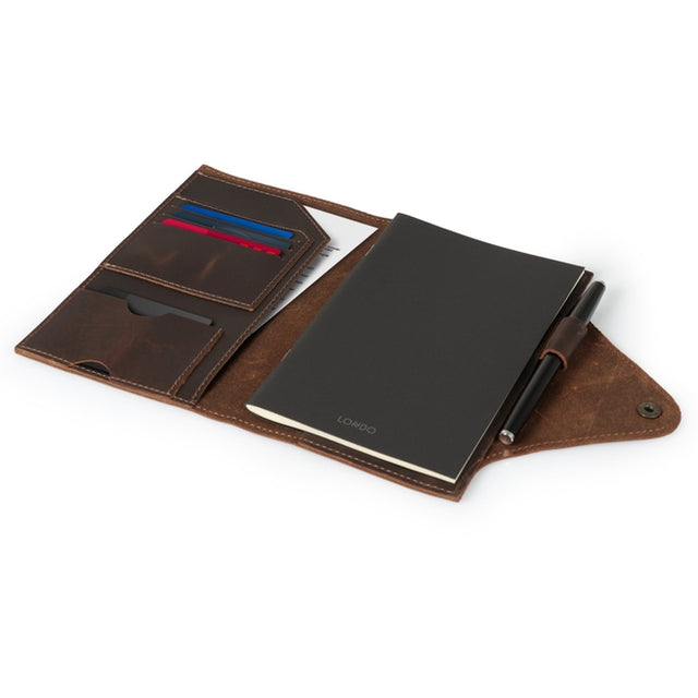 Leather Portfolio with Notepad