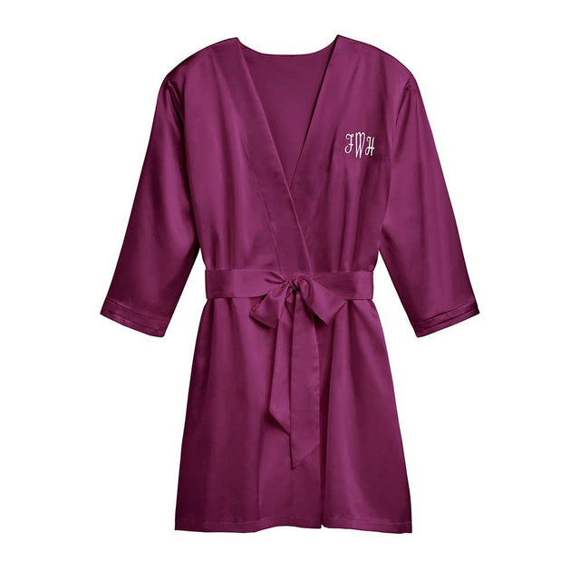 Satin Robe With Pockets