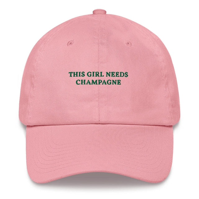 This Girl needs Champagne - Embroidered Cap