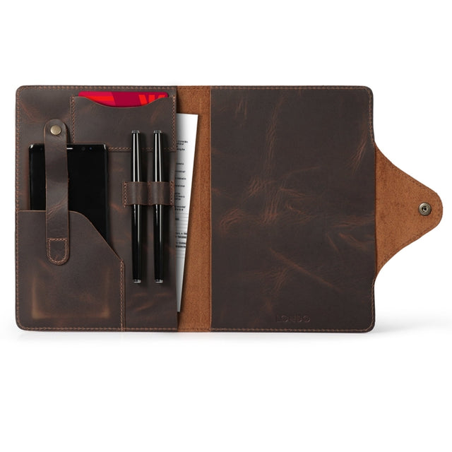 Leather Portfolio with Notepad