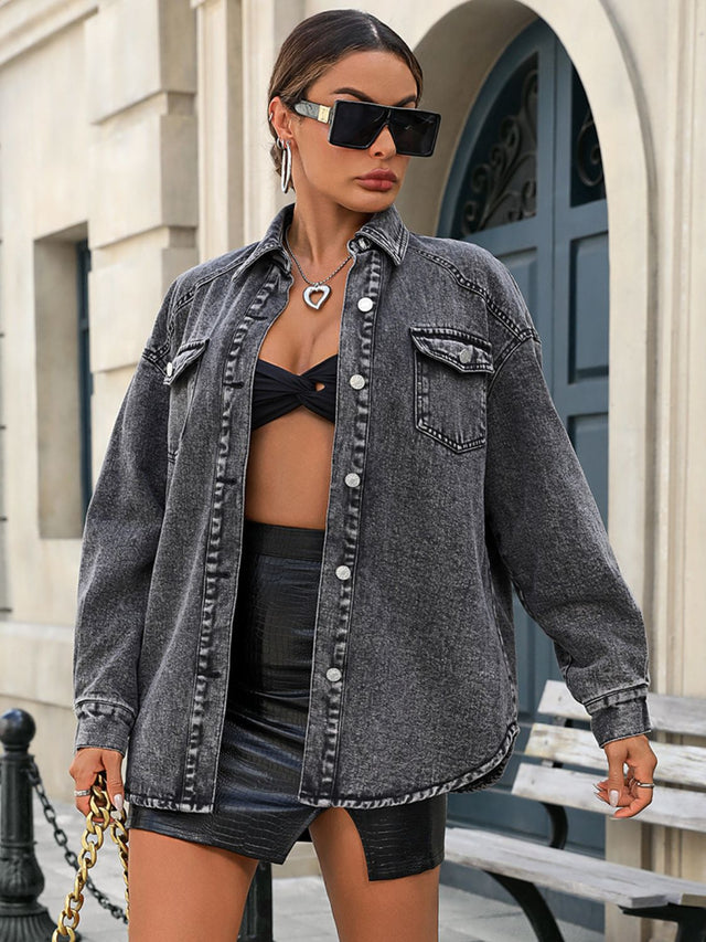 Fleece Denim Jacket