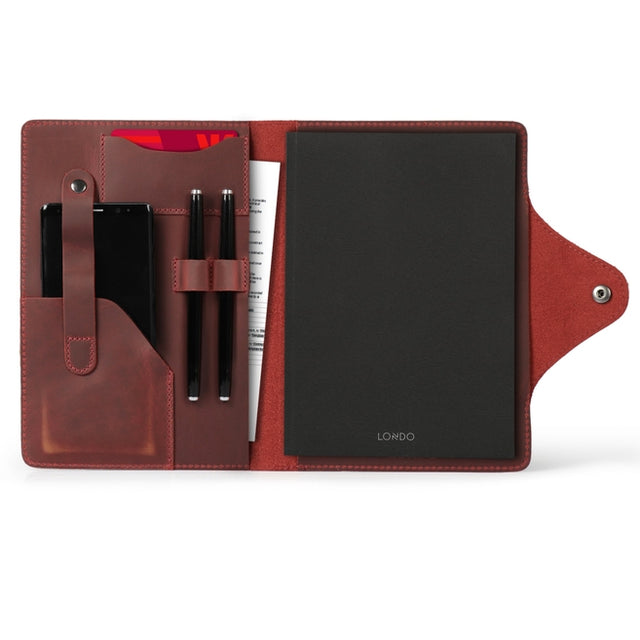 Leather Portfolio with Notepad