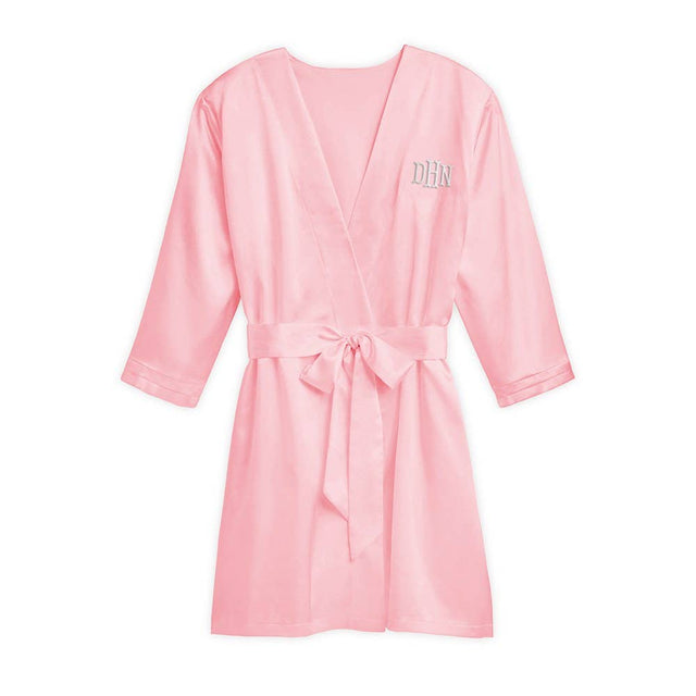 Satin Robe With Pockets