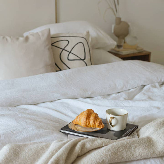 White Washed Linen Duvet Cover