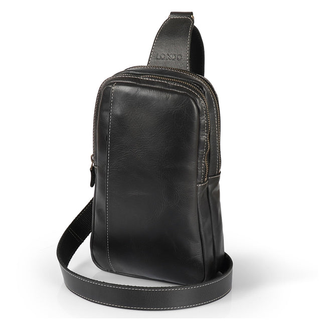 Leather Crossbody Bag with Adjustable Shoulder Strap