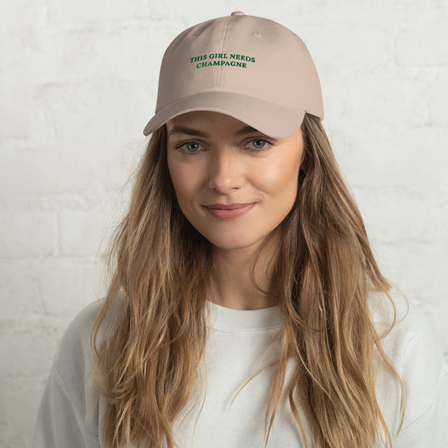 This Girl needs Champagne - Embroidered Cap