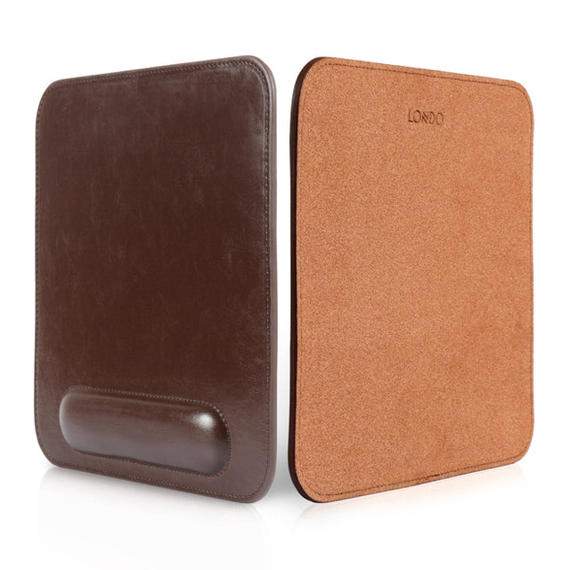 Leather Mouse Pad with Wrist Rest