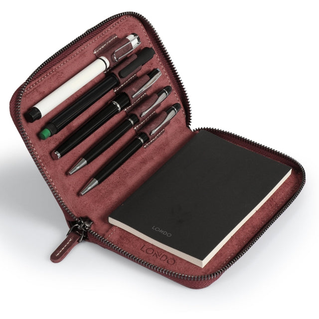 Leather Padfolio with Pencil Holder