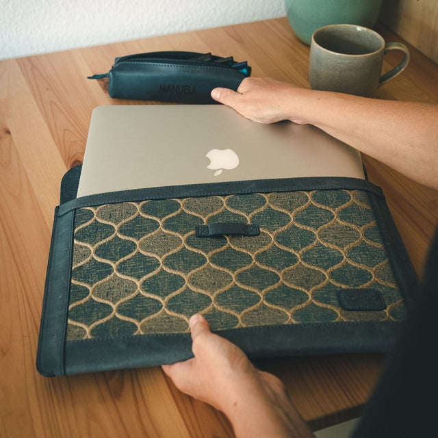 Leather Sleeve, Bohemian Bag for MacBook Pro