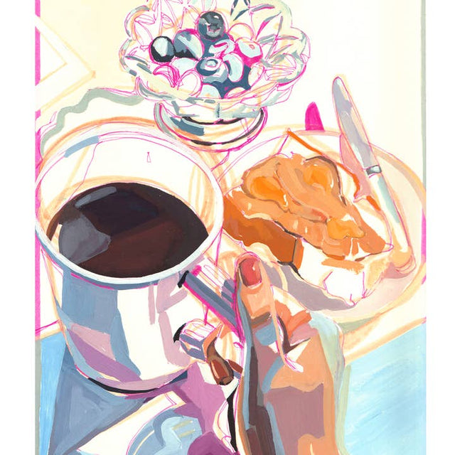 Peanut Butter & Honey, Coffee and Fruit Print