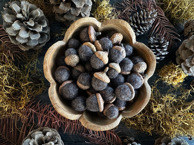 Felted Wool Acorn