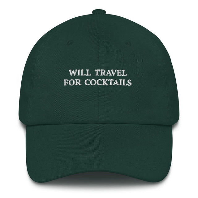 Will Travel for Cocktails - Cap