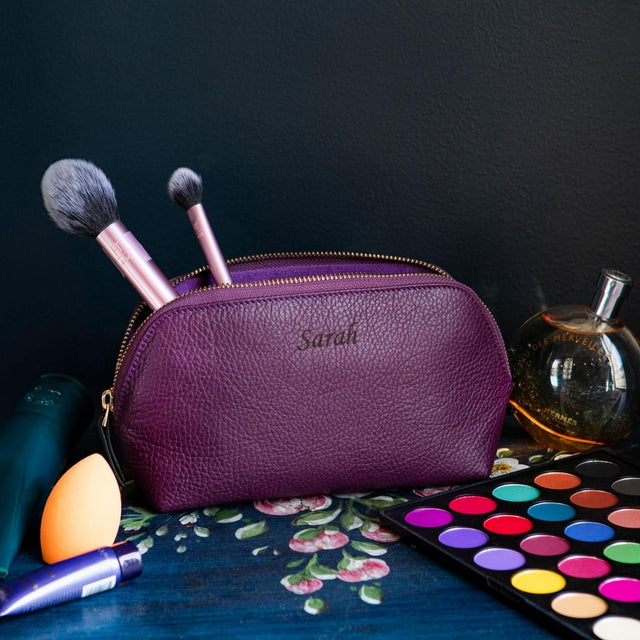 Leather Makeup Bag