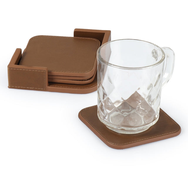 Leather Coasters - Set of 4