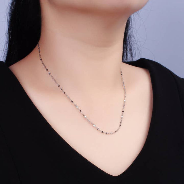 Flat Cable Chain Necklace