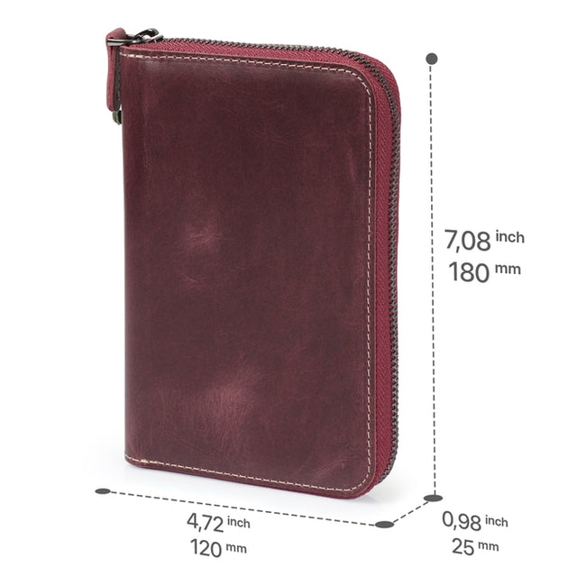 Leather Padfolio with Pencil Holder