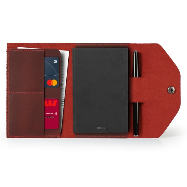 Leather Portfolio with Notepad