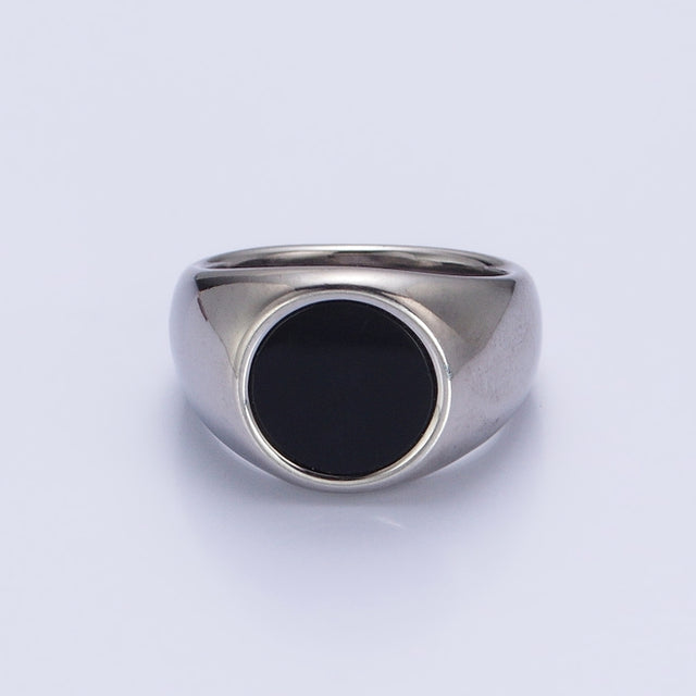 Black Stone Signet Ring