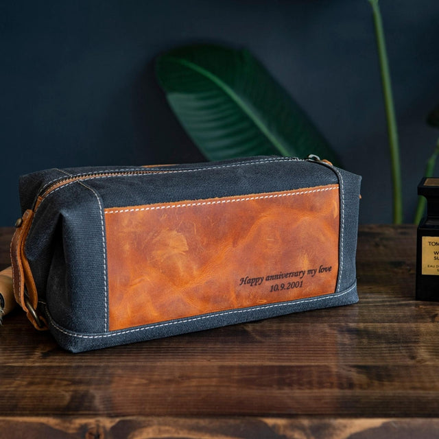 Leather Toiletry Bag