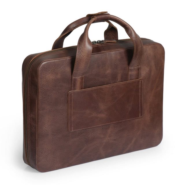 Leather Travel 16” Laptop Briefcase