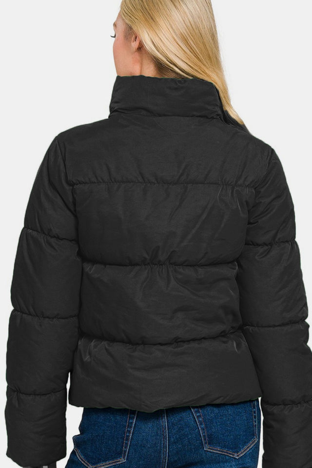 Puffer Jacket with Pockets