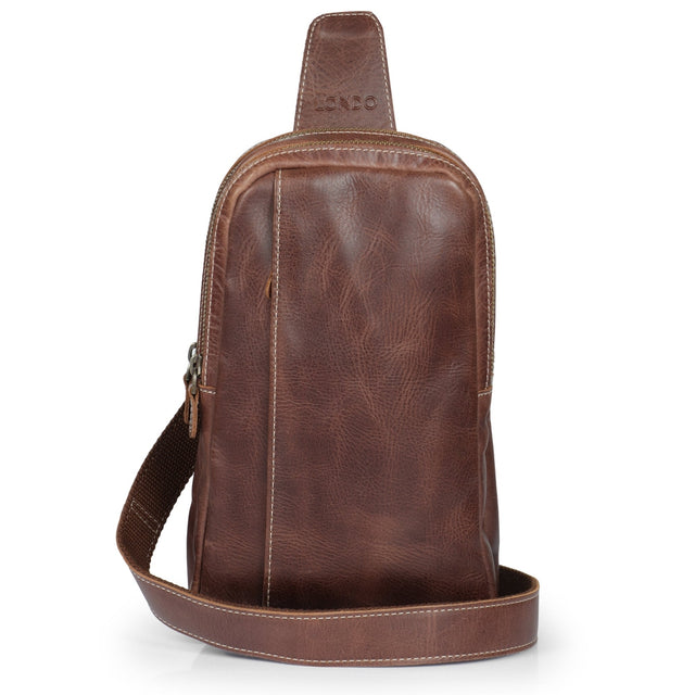 Leather Crossbody Bag with Adjustable Shoulder Strap