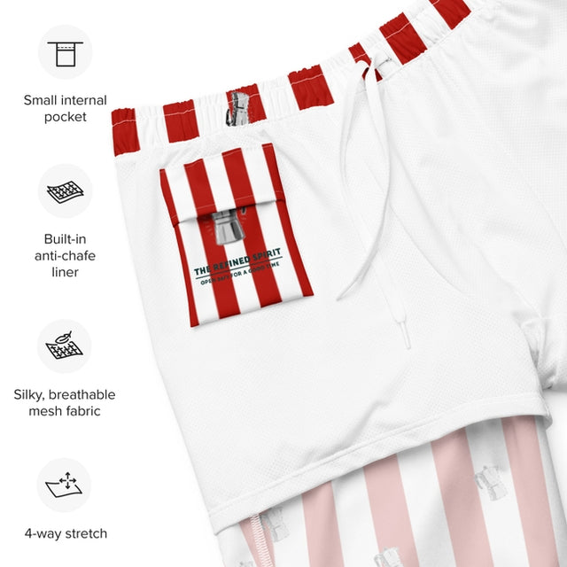 Coffee Stripe - Men's Pool Shorts