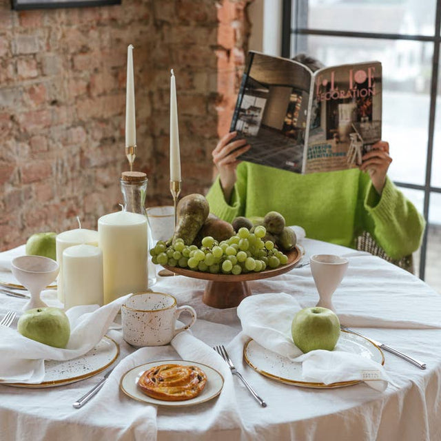 White Linen Tablecloth