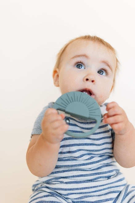 Sun Silicone Teether - Slate Sage