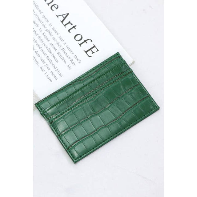 Croc Card Holder Wallet