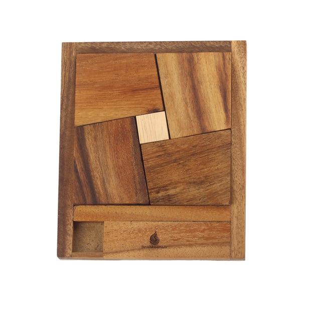 The Square Deal: Wooden 3D Brain Teaser Puzzle