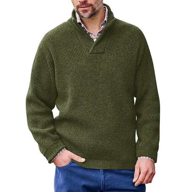 V Neck Knitted Sweater