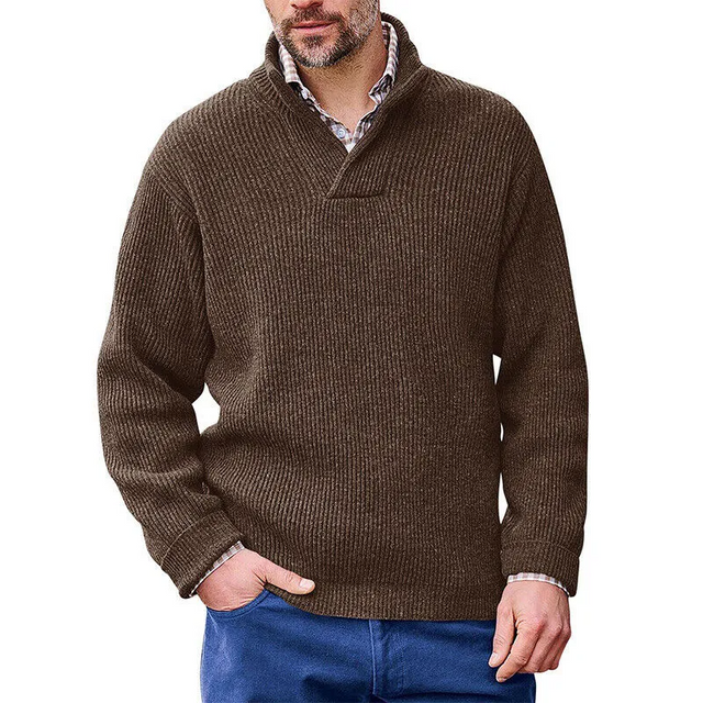 V Neck Knitted Sweater