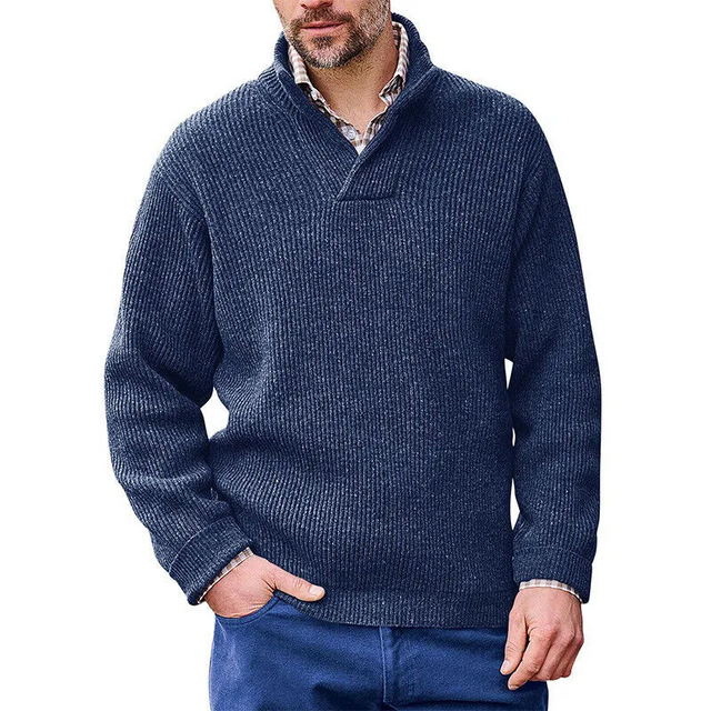 V Neck Knitted Sweater