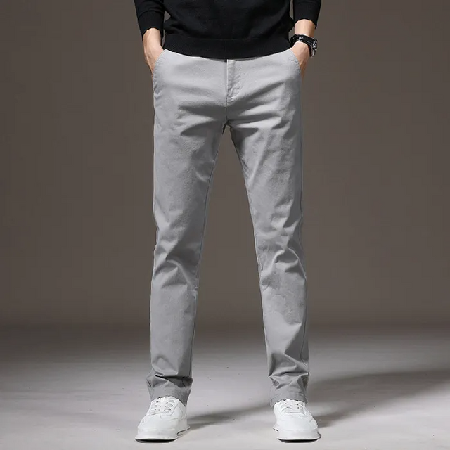 Cotton Casual Business Loose Straight Pants