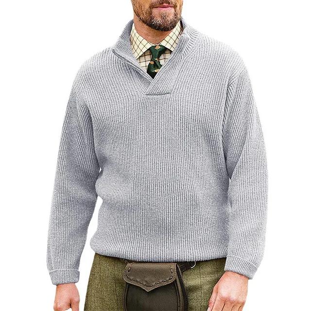 V Neck Knitted Sweater