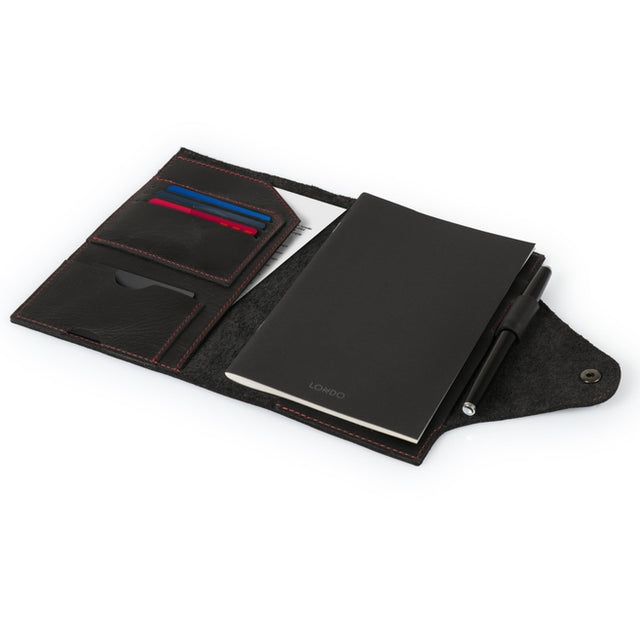 Leather Portfolio with Notepad