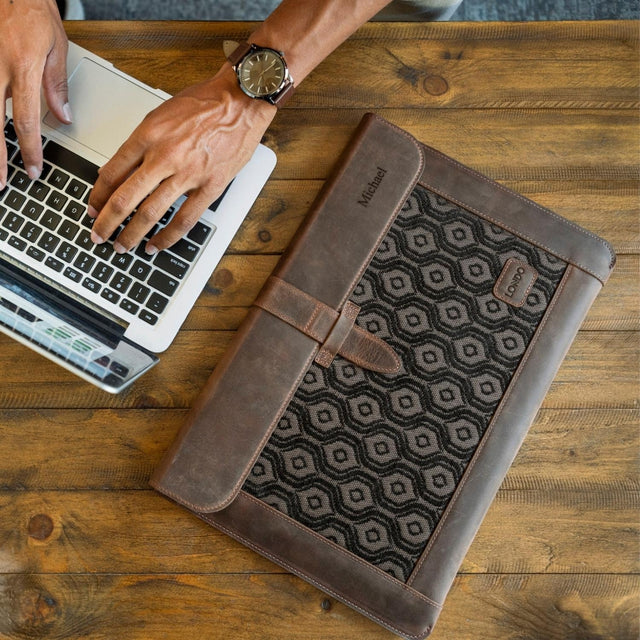 Leather Sleeve, Bohemian Bag for MacBook Pro