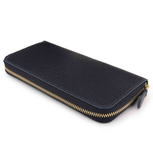 Leather Zippered Clutch