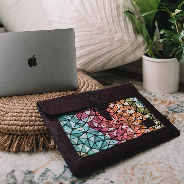 Leather Sleeve, Bohemian Bag for MacBook Pro