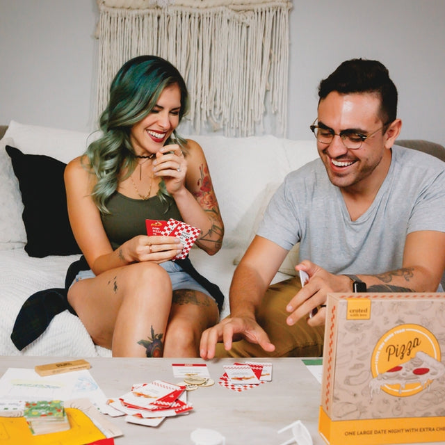 Pizza-Themed Couples Board Game