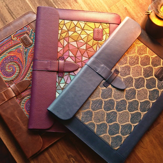 Leather Sleeve, Bohemian Bag for MacBook Pro