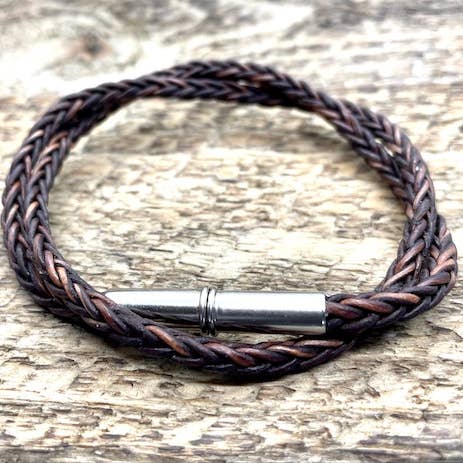 Flint Silver Braided Bracelet - *Limited Supply*