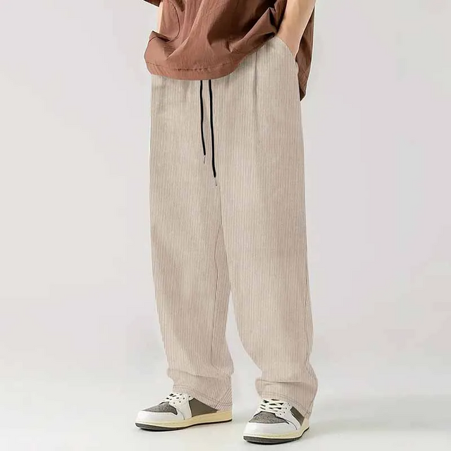 Corduroy Loose Straight Pants